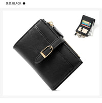 Portefeuille Femme Compact Multi Compartiments Similicuir PU