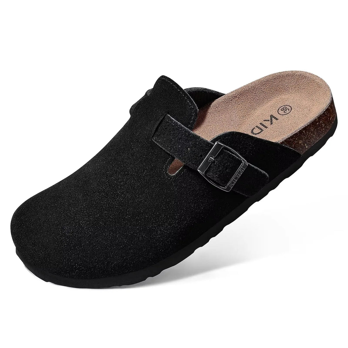 Suede Footbed Clog Mules