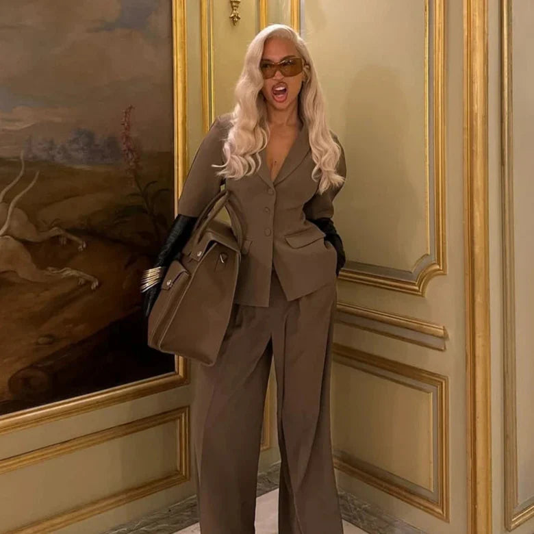 Ophélie | Set aus Blazer und weiter Hose