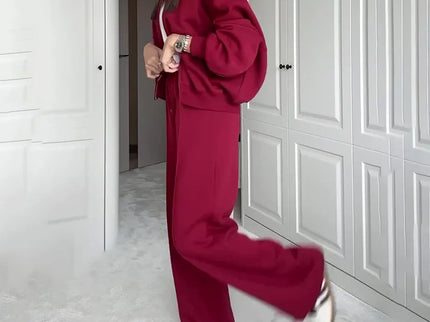Mélina | Ensemble haut et pantalon droit