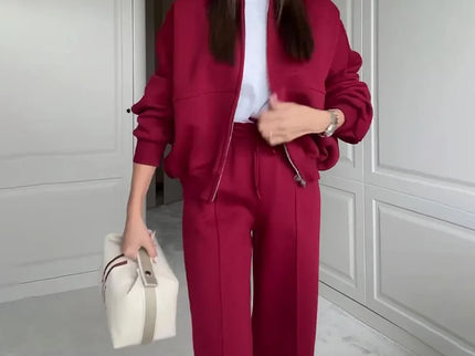 Mélina | Ensemble haut et pantalon droit
