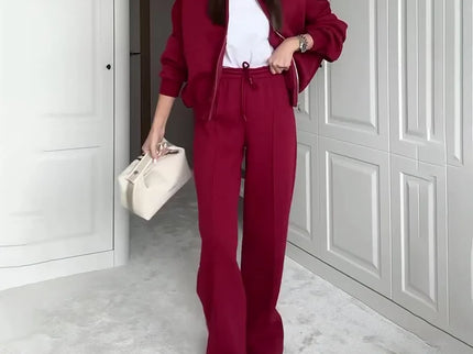Mélina | Ensemble haut et pantalon droit