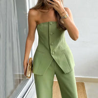 Cassandre | Set aus Bustier und gerader Hose