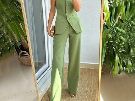 Cassandre | Ensemble bustier et pantalon droit