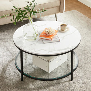 Table basse MERU en situation complète avec zoom sur détails - Style raffiné et fonctionnel