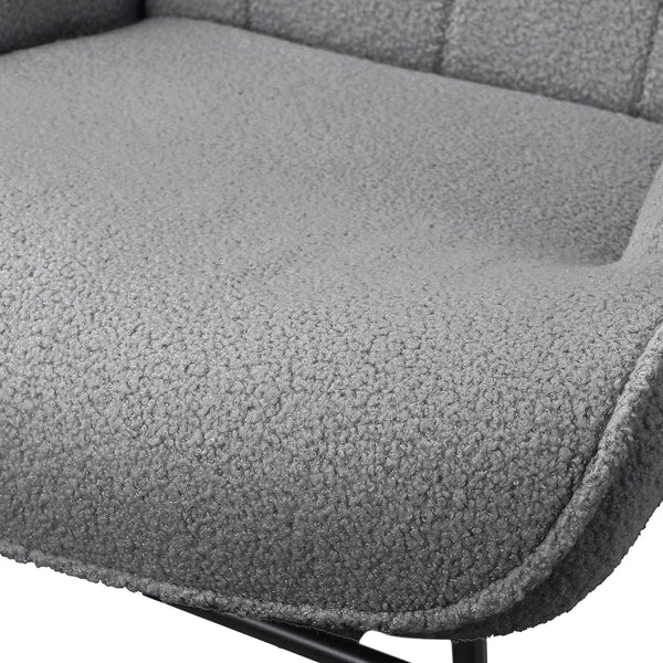 Texture du tissu gris du fauteuil ROC – revêtement confortable et élégant