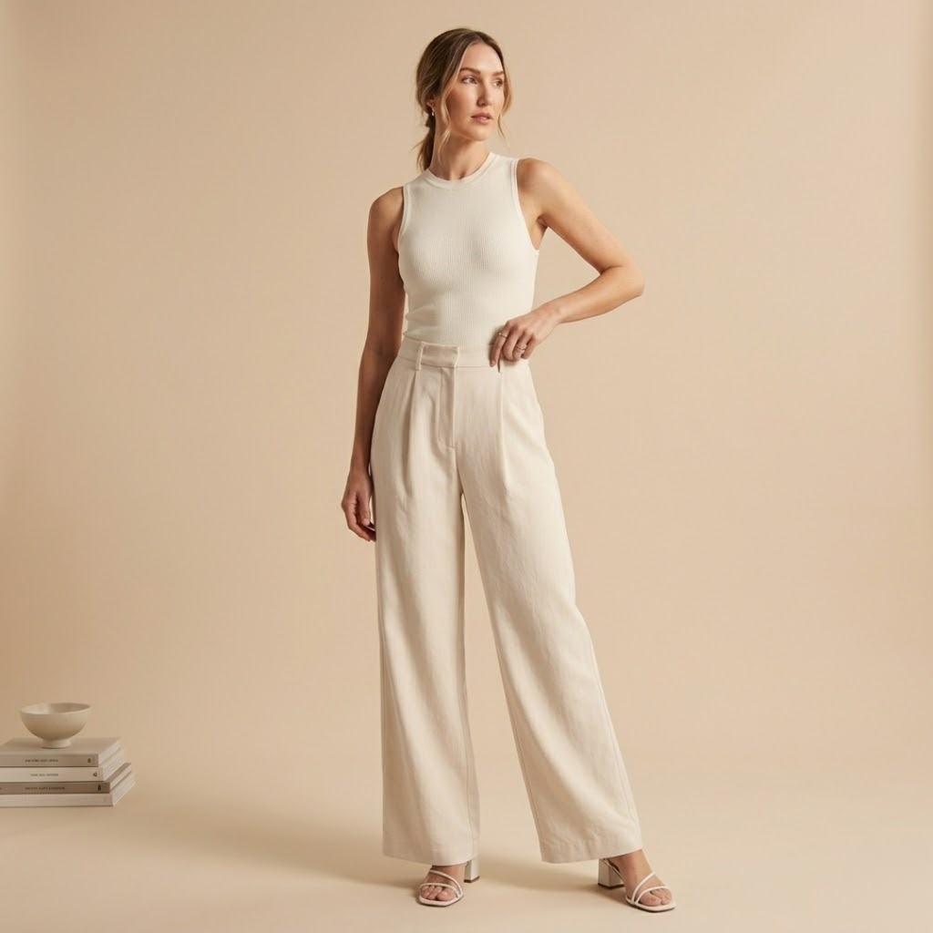 Ariane | Weite High-Waist-Hose
