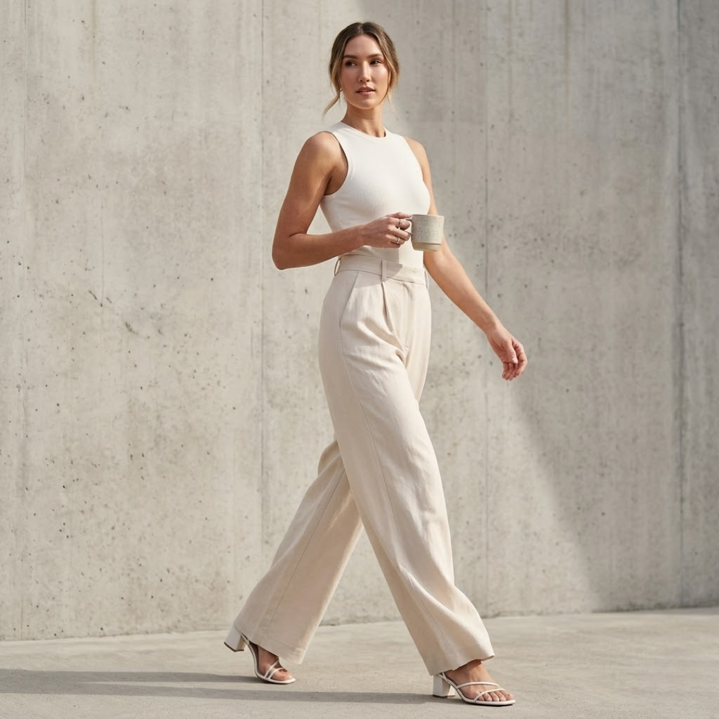 Ariane | Weite High-Waist-Hose