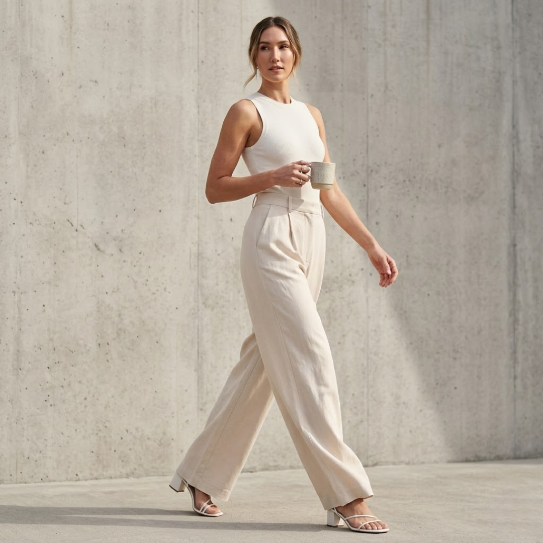 Ariane | Weite High-Waist-Hose