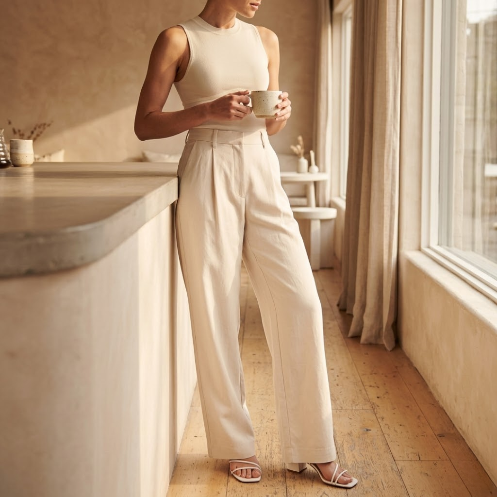 Ariane | Weite High-Waist-Hose