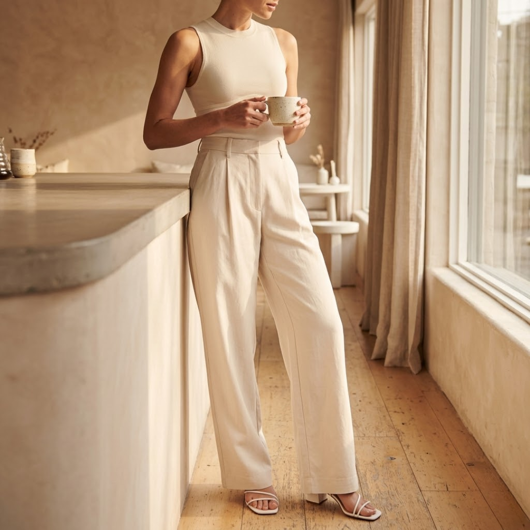 Ariane | Weite High-Waist-Hose