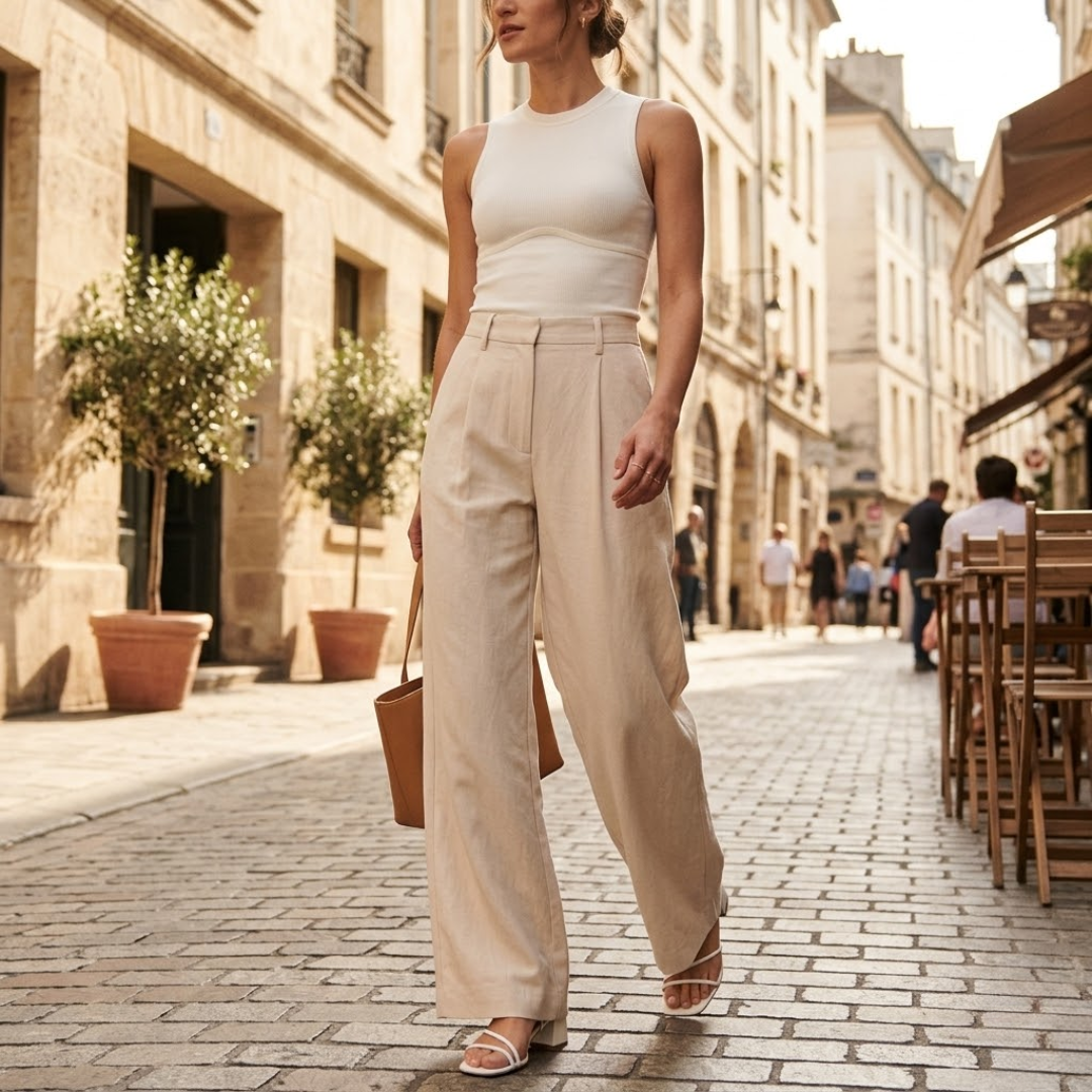 Ariane | Weite High-Waist-Hose