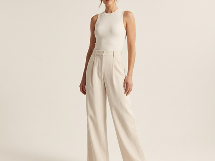 Ariane | Pantalon large taille haute
