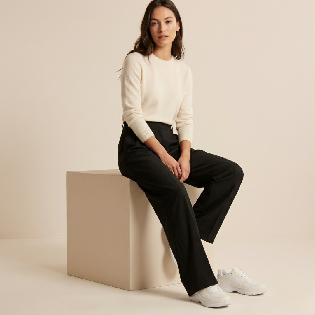 Diane | Weite High-Waist-Hose
