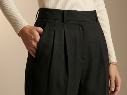 Diane | Pantalon large taille haute