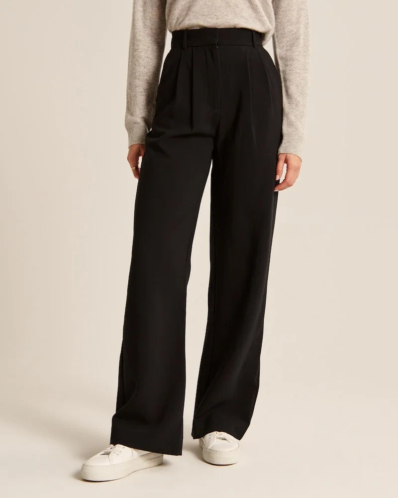 Diane | Weite High-Waist-Hose