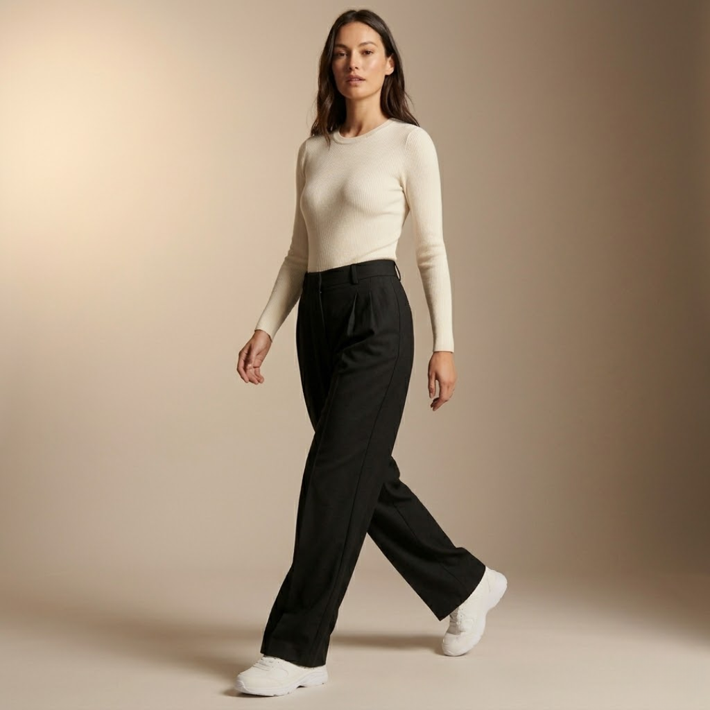 Diane | Weite High-Waist-Hose