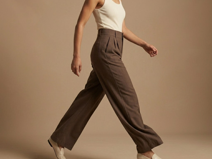 Maëva | Pantalon large taille haute