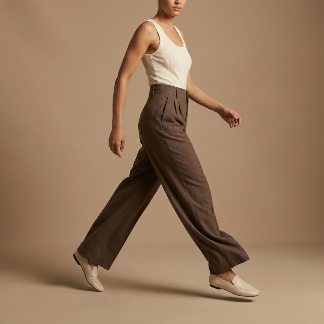 Maëva | High-Waist-Hose mit weitem Bein