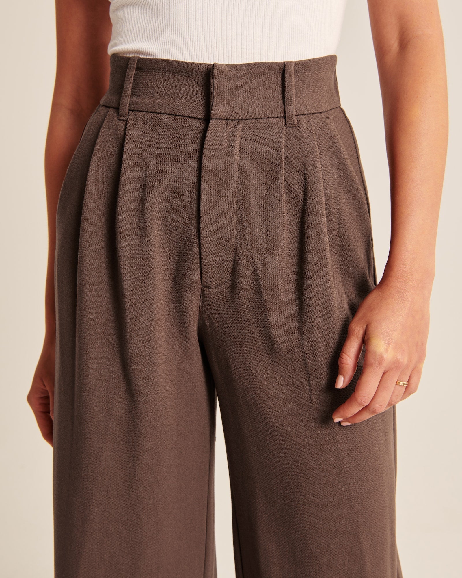 Maëva | High-Waist-Hose mit weitem Bein