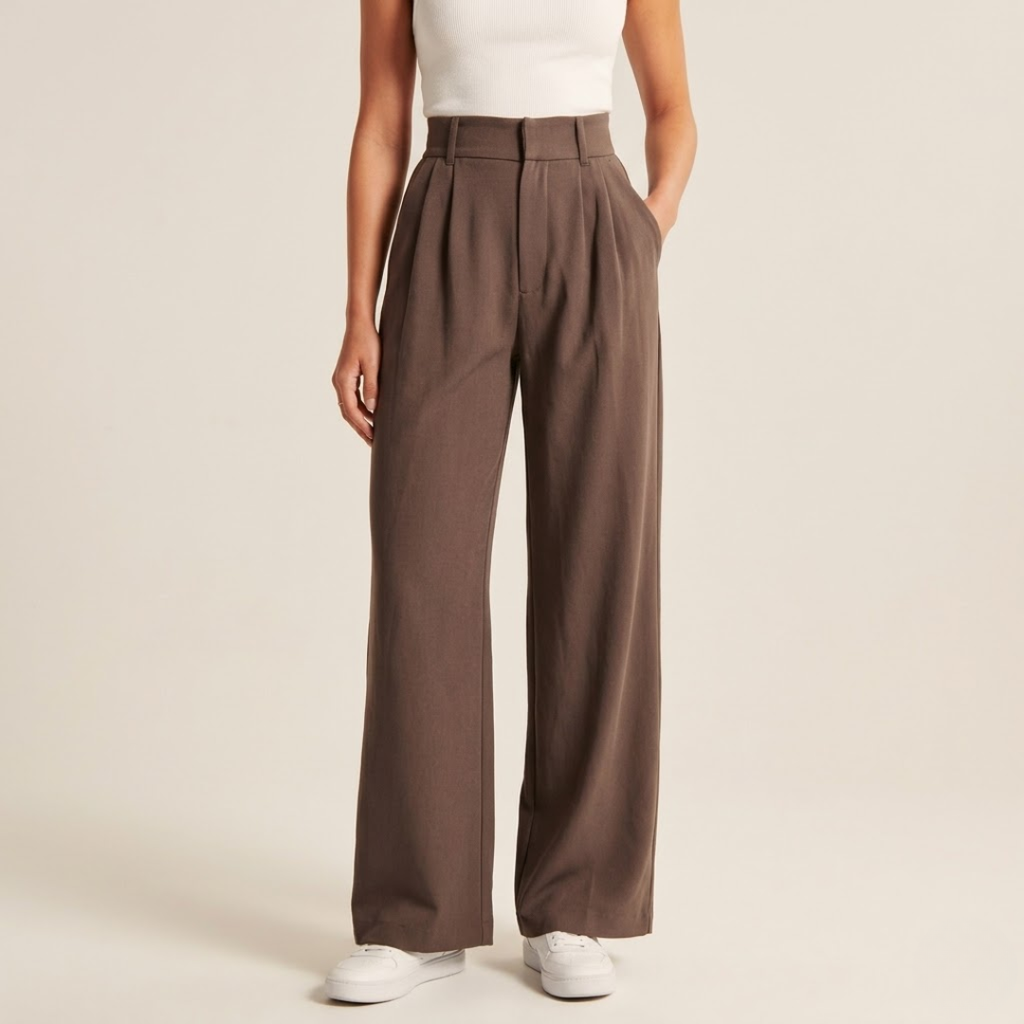 Maëva | High-Waist-Hose mit weitem Bein