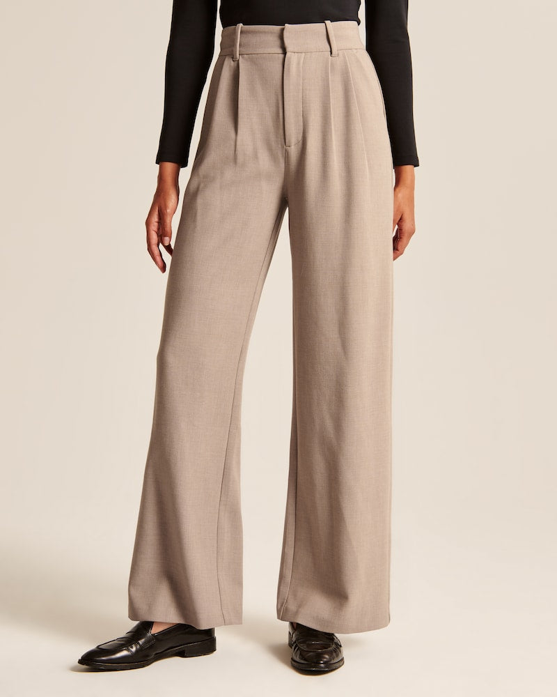Solène | High-Waist-Hose mit weitem Bein