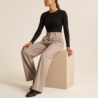 Solène | High-Waist-Hose mit weitem Bein