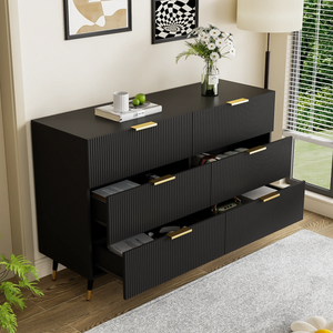 Vue de côté de la commode VELOR – rangement spacieux et élégant