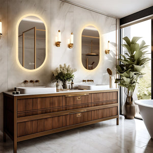 Vue du miroir ELVIA avec fonction antibuée activée