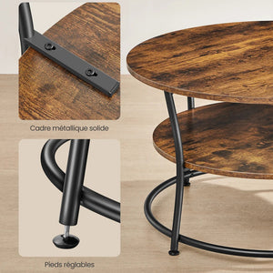 Zoom sur la fixation et le pied réglable de la table PALS - Stabilité assurée, hauteur ajustée à 43 cm