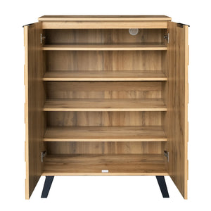 buffet ORVIA vintage bois pour salle à manger ou cuisine avec rangements fermés