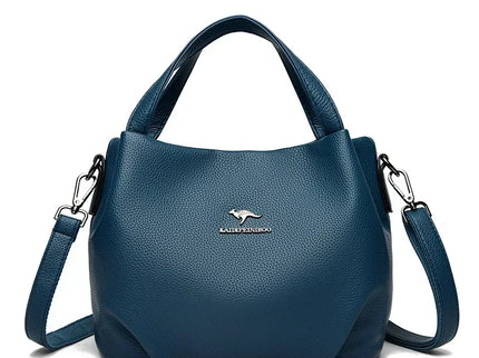 Camélia Soft Faux Leather Top Handle Handbag