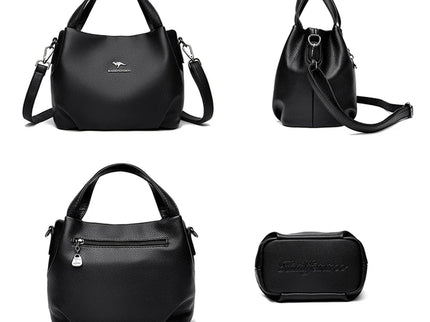 Camélia Soft Faux Leather Top Handle Handbag