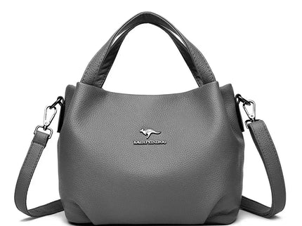 Camélia Soft Faux Leather Top Handle Handbag