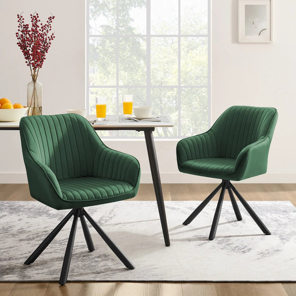 chaise de cuisine design avec accoudoirs et assise rembourrée