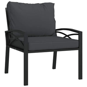 chaise extérieure KLEO avec accoudoirs incurvés et coussin polyester