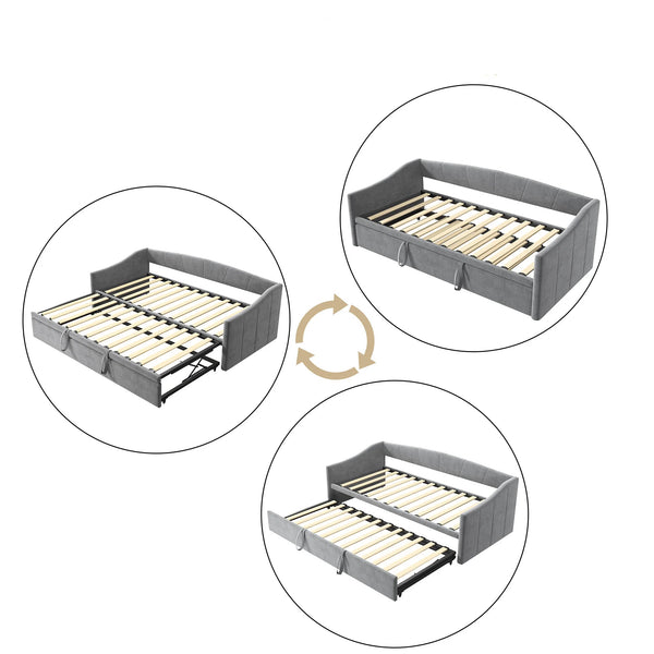 changement canapé en lit pliable avec tiroir escamotable