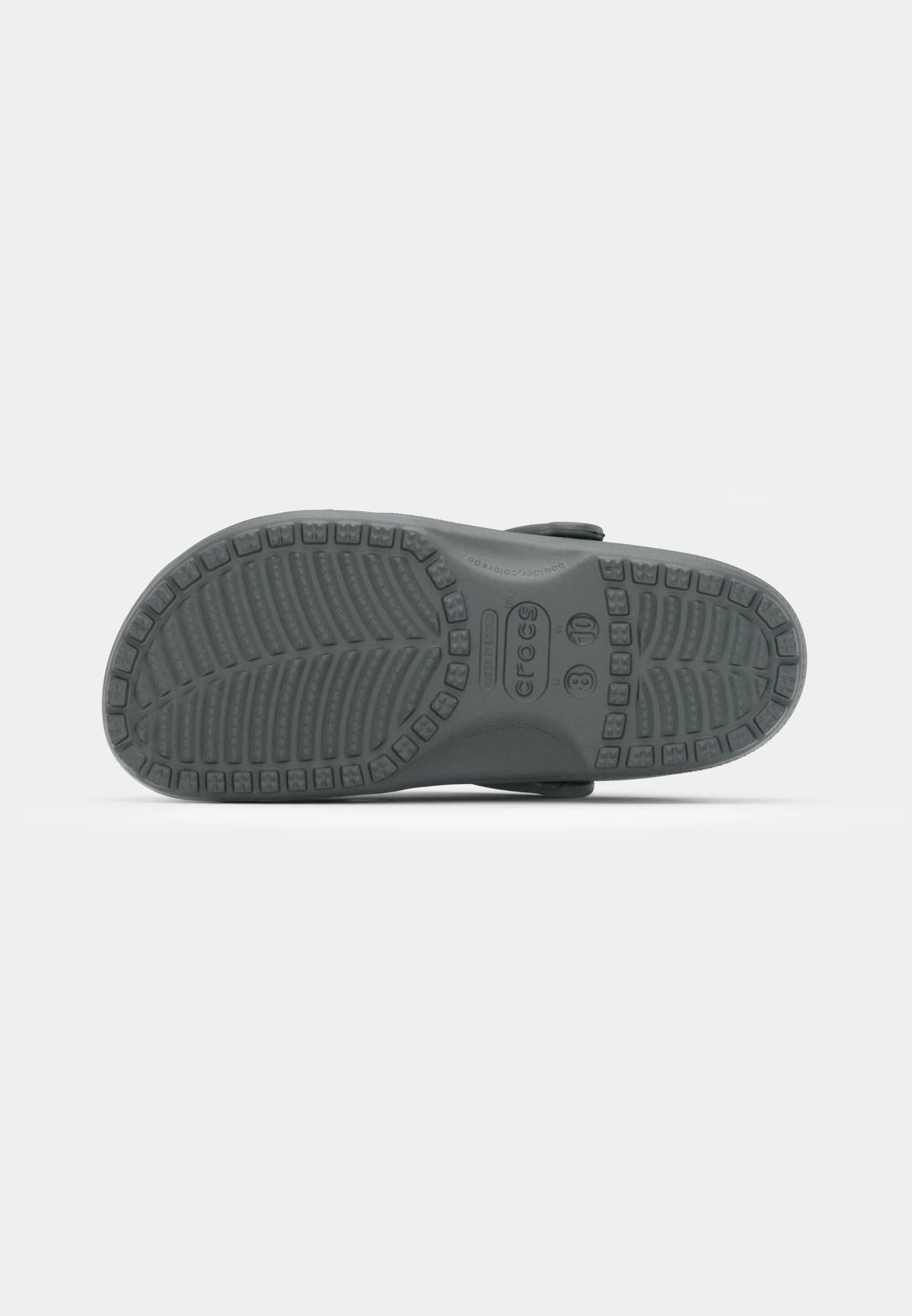 crocs classic clog grey 5