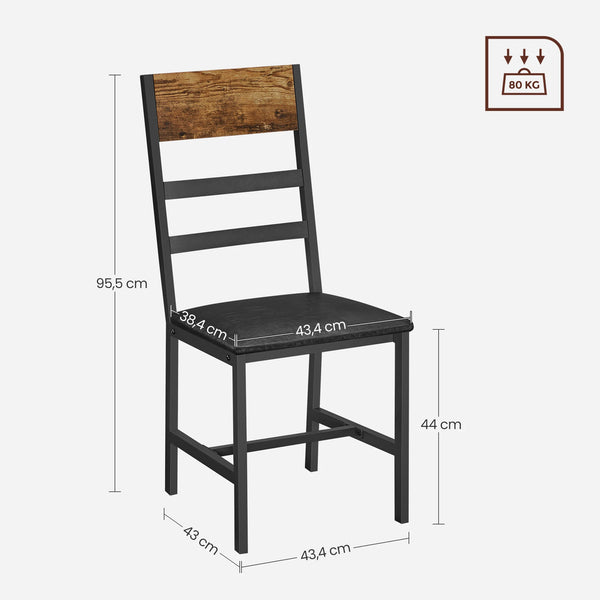 dimension chaise de salle a manger pui