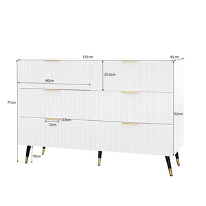 dimension commode blanche
