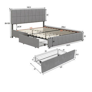 dimension lit 140cm avec tiroir et latte sommier