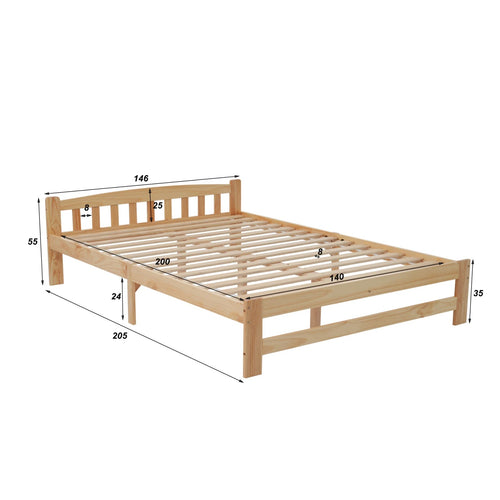 dimension lit en bois 140cm