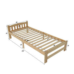 dimension lit en bois 90cm