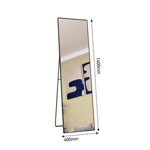 dimension miroir plein pied tenant tout seul