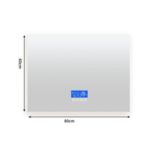 dimension miroir rectangle lumineux reglable