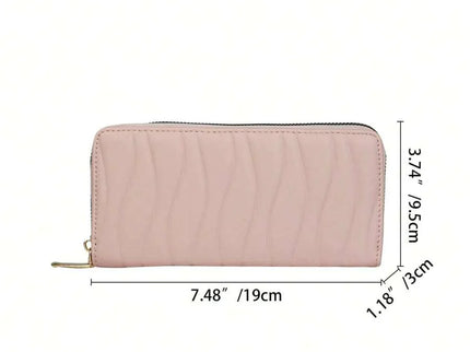 dimension portefeuille fermeture éclair uli rose 