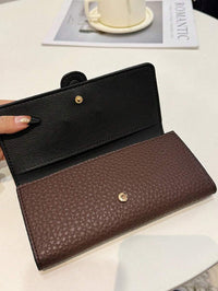 dimension portemonnaie femme marron luci 2