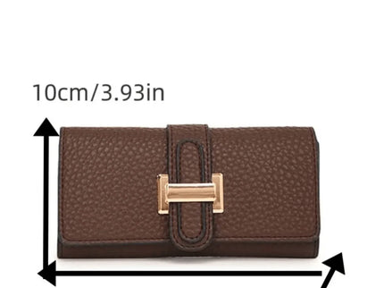 dimension portemonnaie femme marron luci 7