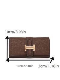 dimension portemonnaie femme marron luci 7