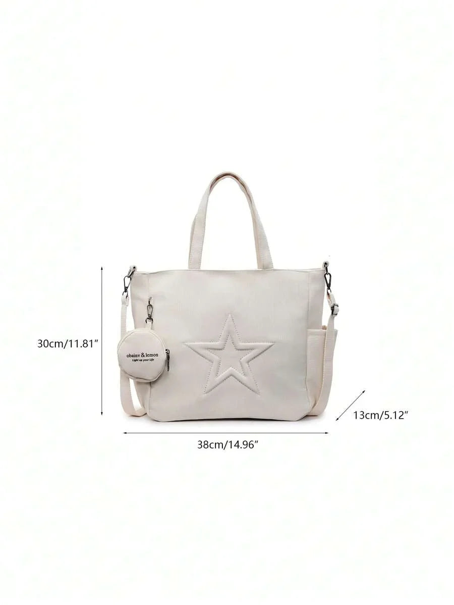 dimension sac cabas en cuir beige pour femme en cuir